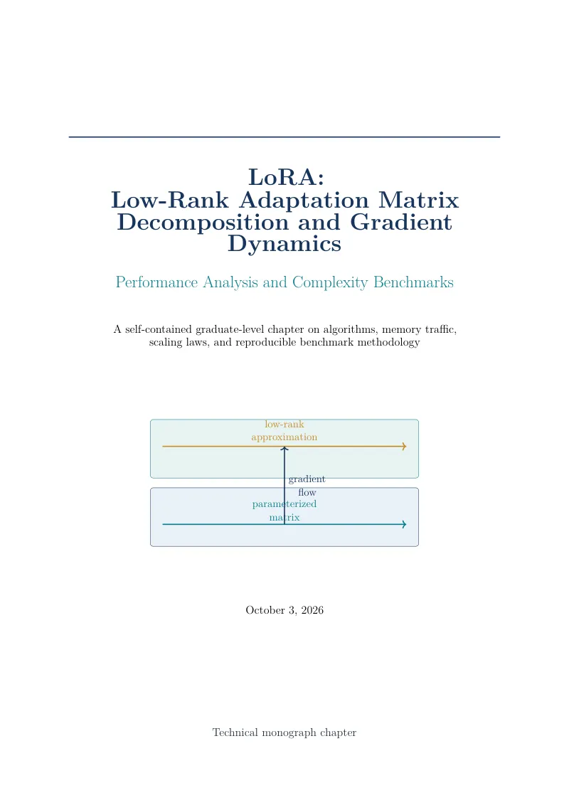 First page of LoRA (Low-Rank Adaptation) Matrix Decomposition and Gradient Dynamics